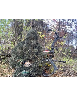 J.M RUSK 3D Woodland Camouflage Ghillie Suit for Hunting (XL) 3-Piece + Bag